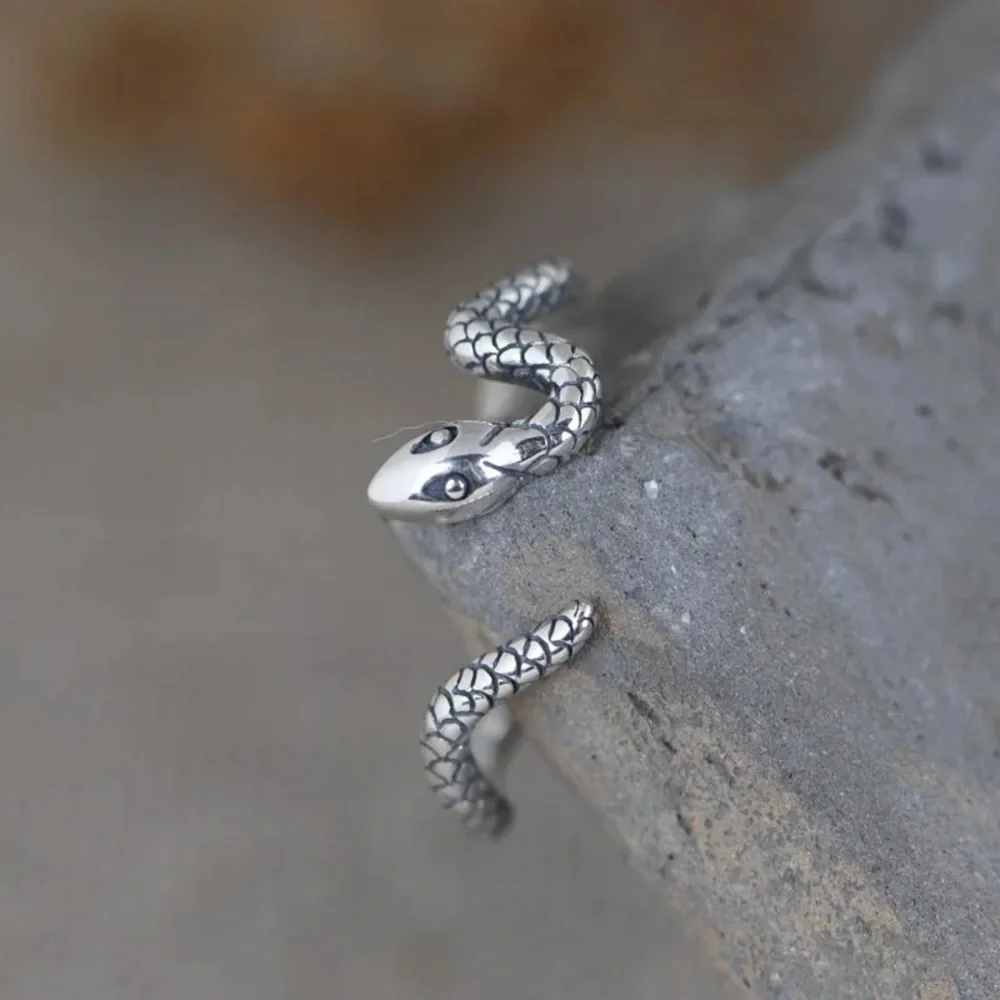 Sterling Silver Snake Ring
